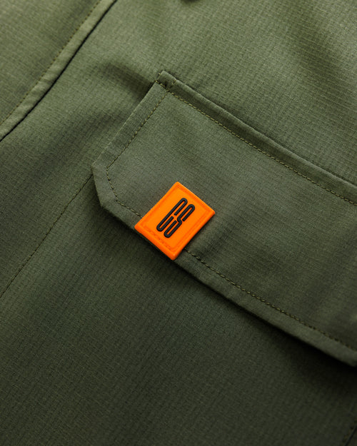 AJ Tech Khaki Utility Overshirt