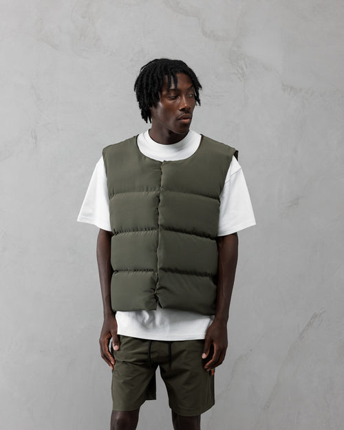 AJ Tech Khaki Puffer Vest