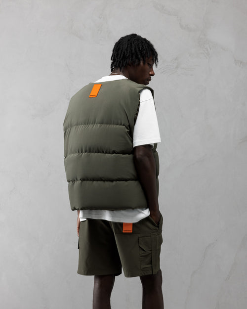 AJ Tech Khaki Puffer Vest