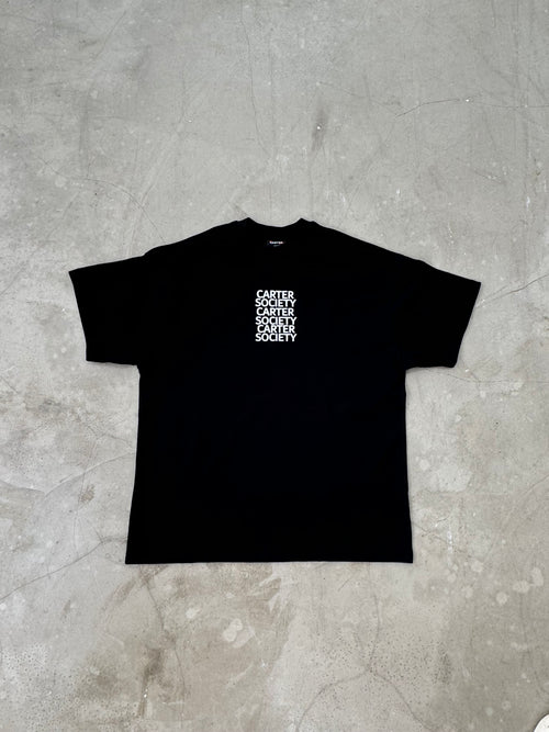 UTILITY Black Oversized Tee