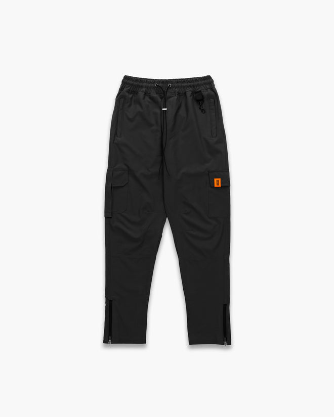 AJ Tech Black Cargo Pant