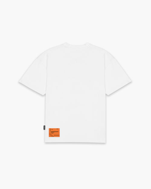 BYBROTHERS White/Mocha Oversized Tee