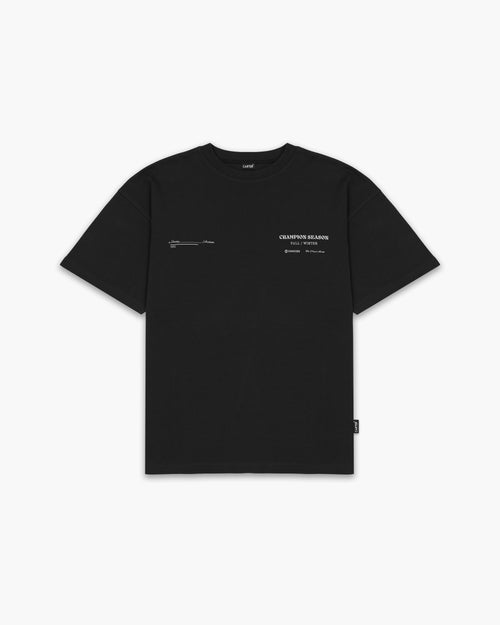 PLAYERS LOUNGE Black Oversized Tee