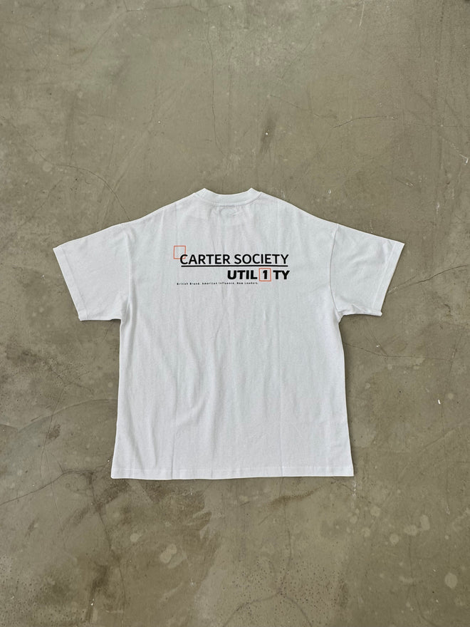 UTILITY White Oversized Tee