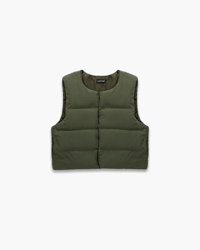 AJ Tech Khaki Puffer Vest