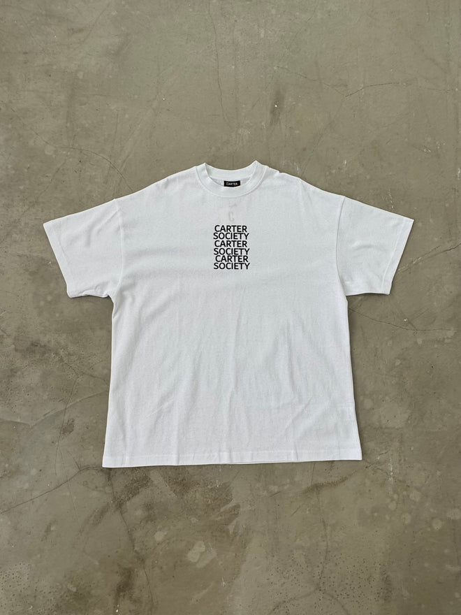 UTILITY White Oversized Tee