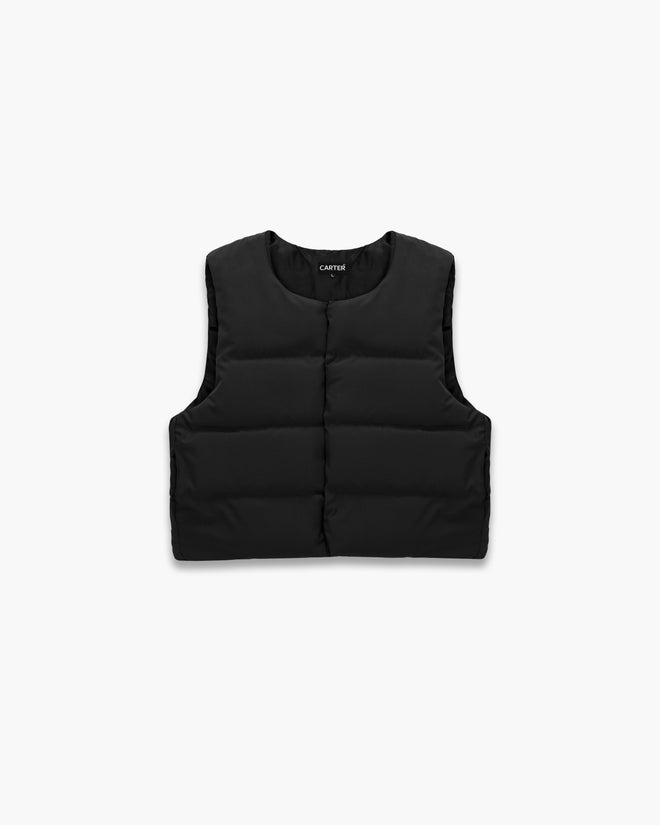 AJ Tech Black Puffer Vest