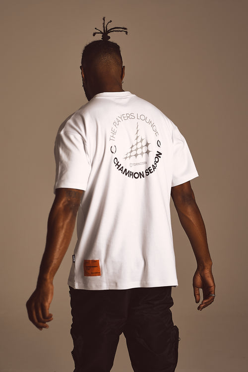 PLAYERS LOUNGE White Oversized Tee